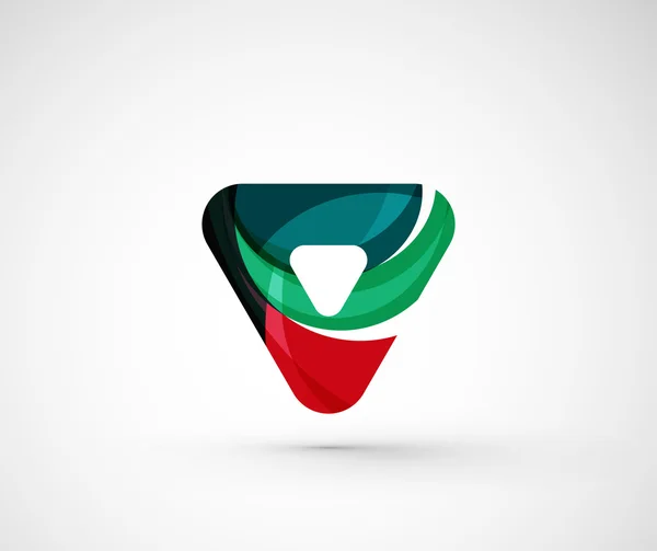 Abstracte geometrische bedrijf logo driehoek, pijl — Stockvector