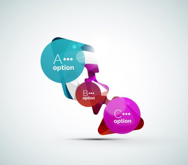 soyut adım infographics iş düzeni