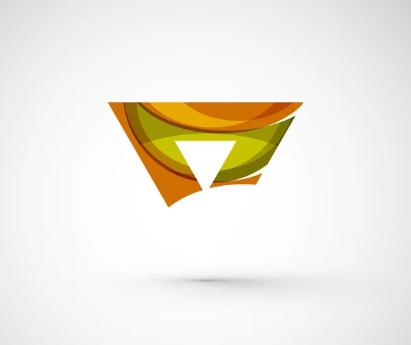 Geometric company logo triangle, — Stock Vector
