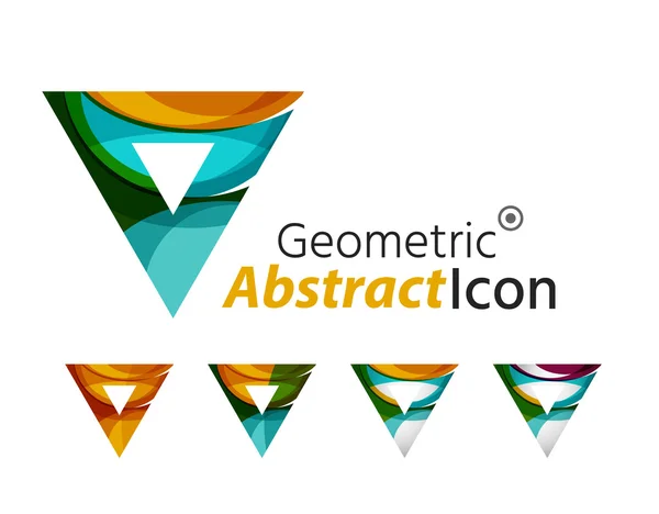 Logotipo geométrico abstracto de la empresa — Vector de stock