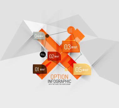 modern iş geometrik infographics