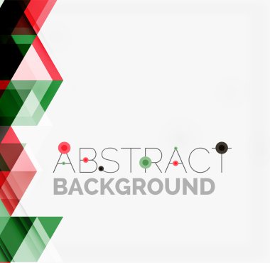 Soyut geometrik arkaplan. Modern çakışan üçgenler