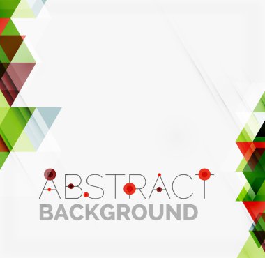 Soyut geometrik arkaplan. Modern çakışan üçgenler