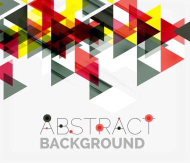 Soyut geometrik arkaplan. Modern çakışan üçgenler