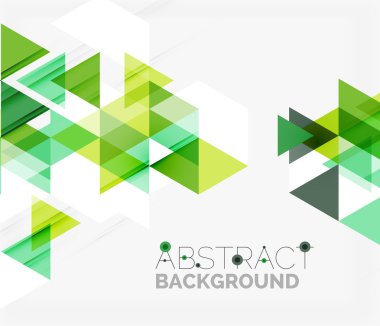 Soyut geometrik arkaplan. Modern çakışan üçgenler