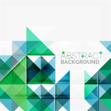 Soyut geometrik arkaplan. Modern çakışan üçgenler