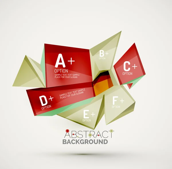 Formas geométricas con texto de muestra. Plantilla resumen — Archivo Imágenes Vectoriales