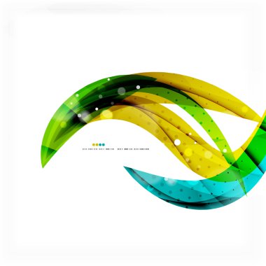 Yeşil mavi dalga satırları