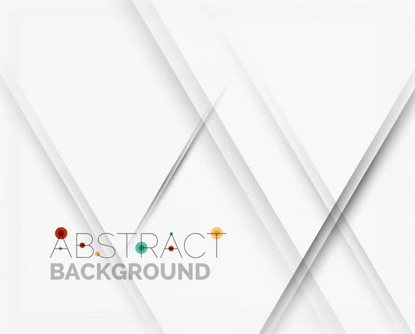 Witte abstracte achtergrond met lijnen van schaduwen — Stockvector