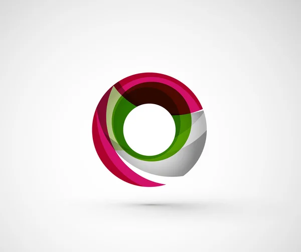 Anillo de logotipo de la empresa geométrica abstracta, círculo — Vector de stock