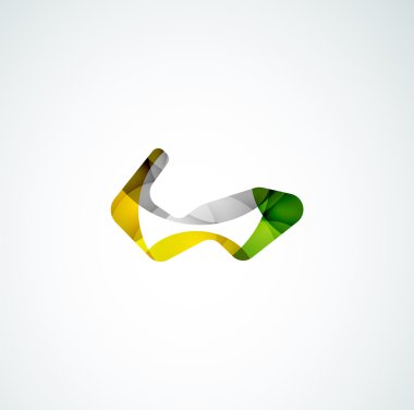 soyut şekil logo tasarımı