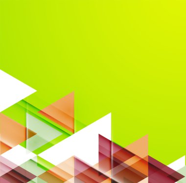 Soyut geometrik arkaplan. Modern çakışan üçgenler