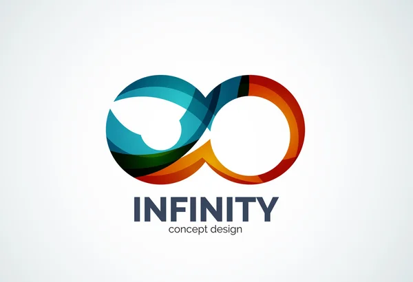 Ícone de logotipo da empresa infinito — Vetor de Stock