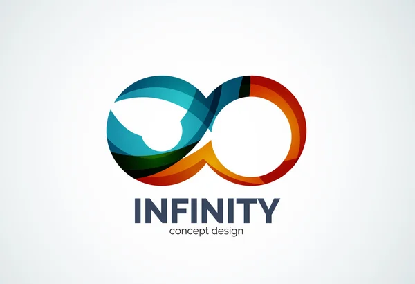 Icono del logotipo de la empresa Infinity — Vector de stock