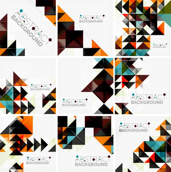 Abstract geometric background. Modern overlapping triangles — Stock Vector