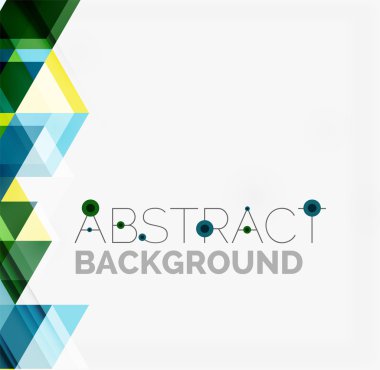 Soyut geometrik arkaplan. Modern çakışan üçgenler