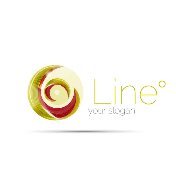 Swirl företag Logotypdesign — Stock vektor