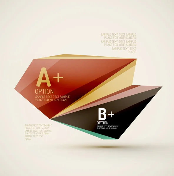 Formas geométricas no ar. Vector fundo abstrato — Vetor de Stock