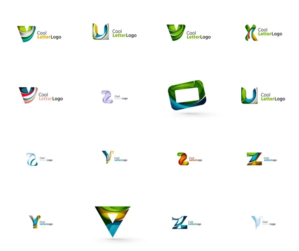 Conjunto de ideias de logotipo da empresa universal, coleção de ícone de negócios — Vetor de Stock
