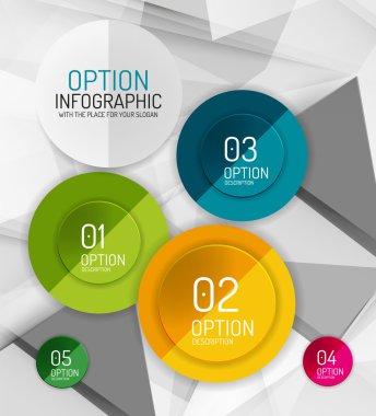vektör taze iş soyut infographics şablonu