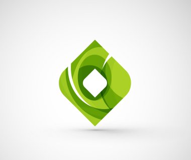 soyut geometrik şirket logosu kare, rhomb