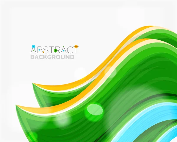 Abstract realistic solid wave background — Stock Vector