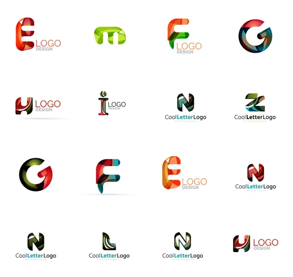 Conjunto de ideas de logotipo de empresa universal, colección de iconos de negocio — Vector de stock