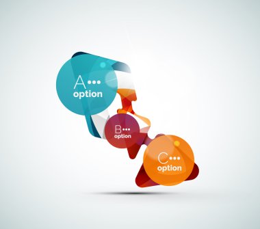 soyut adım infographics iş düzeni