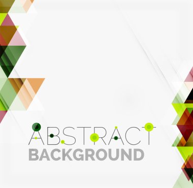 Soyut geometrik arkaplan. Modern çakışan üçgenler