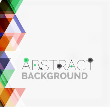 Soyut geometrik arkaplan. Modern çakışan üçgenler