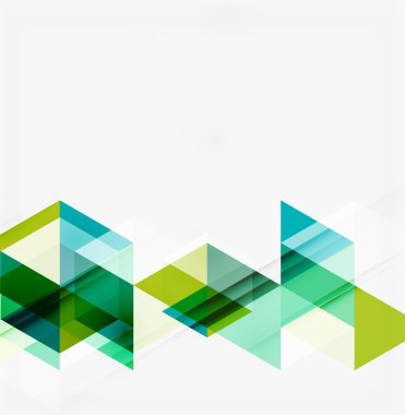 Soyut geometrik arkaplan. Modern çakışan üçgenler