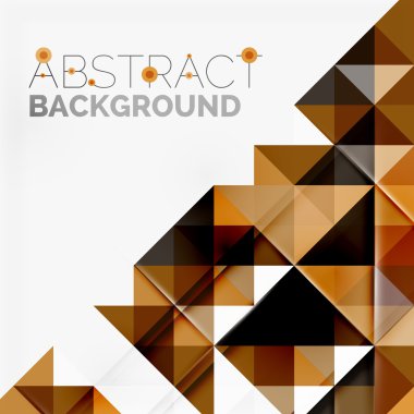 Soyut geometrik arkaplan. Modern çakışan üçgenler