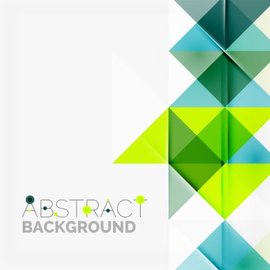 Soyut geometrik arkaplan. Modern çakışan üçgenler