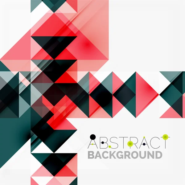 Abstract geometric background. Modern overlapping triangles — Stock Vector