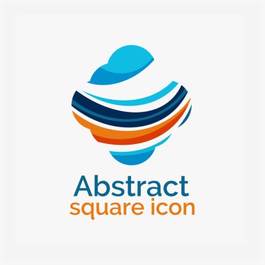 soyut geometrik logosu