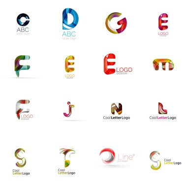 Evrensel şirket logosu fikirler kümesi,