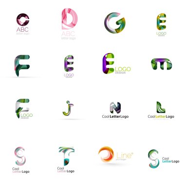 Evrensel şirket logosu fikirler kümesi,