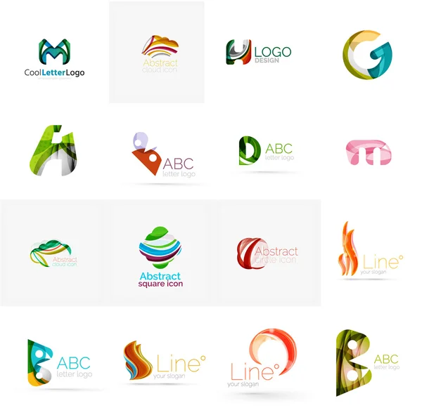 Conjunto de ideas de logotipo de la empresa universal , — Vector de stock