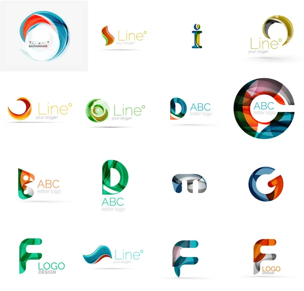 Aantal universele bedrijf logo ideeën, — Stockvector