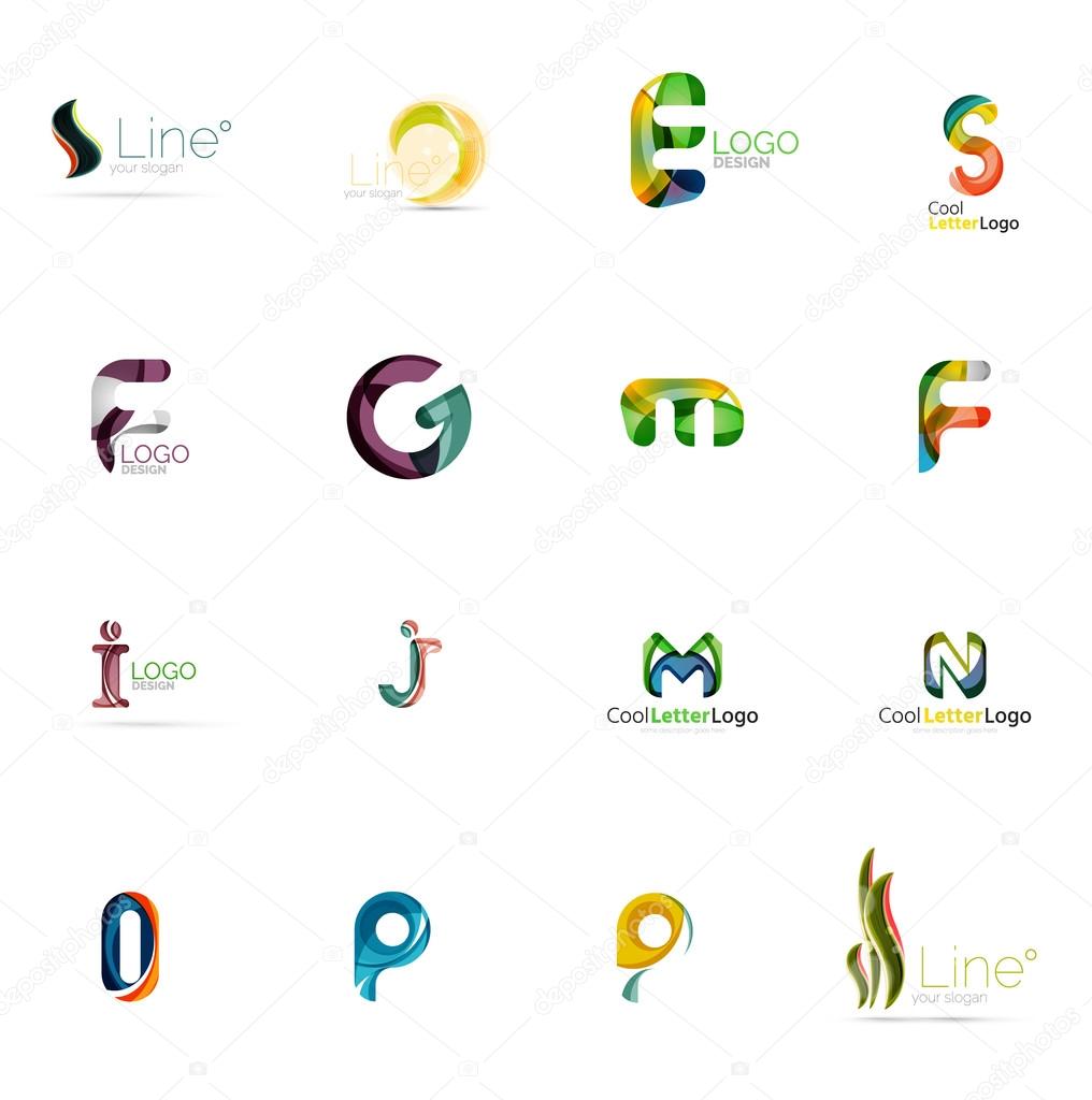 Set of universal company logo ideas,