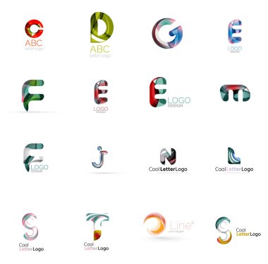 Evrensel şirket logosu fikirler kümesi,