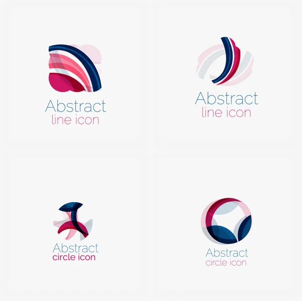 Circle shaped abstract geometric logo. — Stock Vector