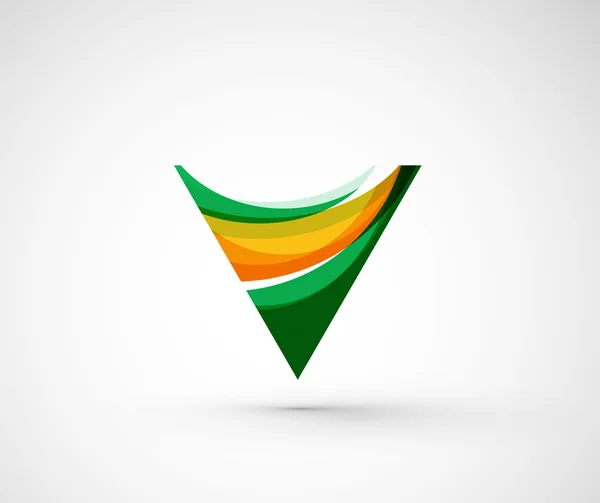 Triángulo del logotipo de la empresa geométrica abstracta , — Archivo Imágenes Vectoriales