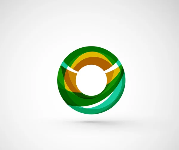 Abstract geometric company logo ring, — Stock Vector
