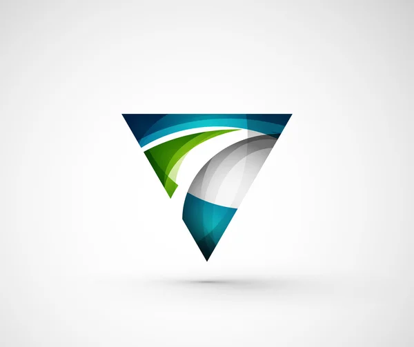 Abstrato geométrico logotipo da empresa triângulo , — Vetor de Stock