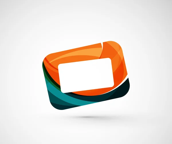 Abstrakta geometriska företag logo frame, — Stock vektor