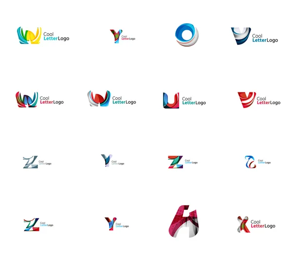 Set of universal company logo ideas, — Stock Vector