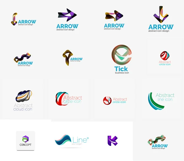 Conjunto de ideas de logotipo de la empresa universal , — Vector de stock