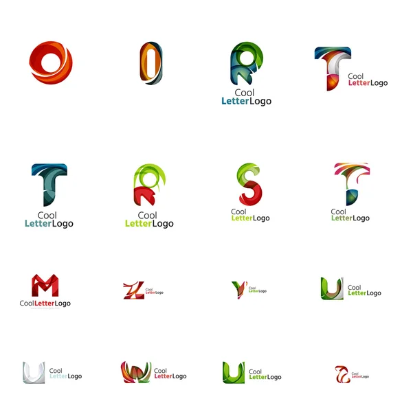 Set of universal company logo ideas — Stock Vector