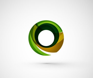 soyut geometrik şirket logosu